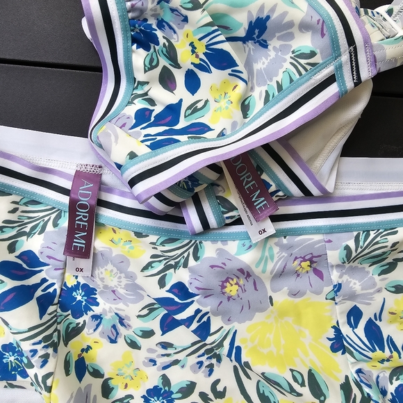 Adore Me Gisele Plus 0X XL Two Piece High Waist - Picture 3 of 3